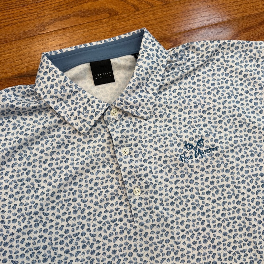 Dunning Golf Trump National Doral Blue Monster Polo Shirt Mens 2XL Fan Print AOP